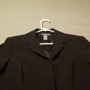 Black blazer and vest. Petite